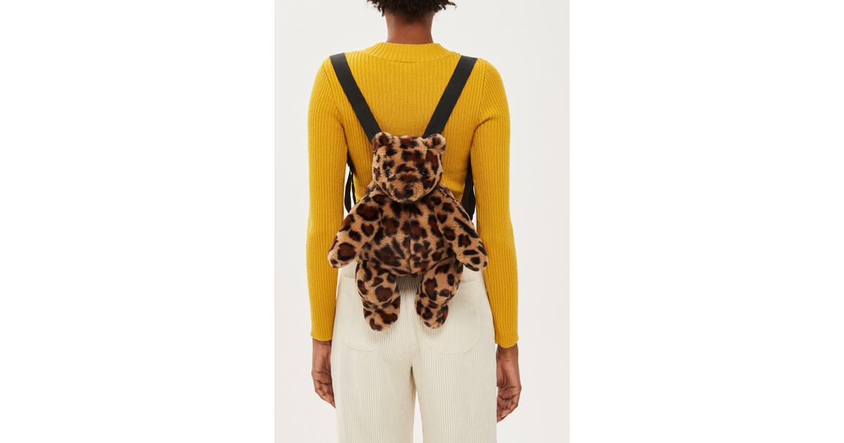 topshop teddy bear backpack