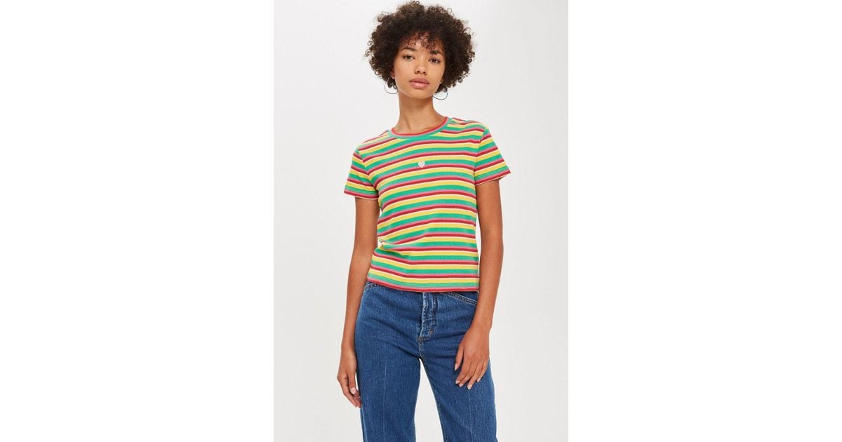 topshop rainbow jeans
