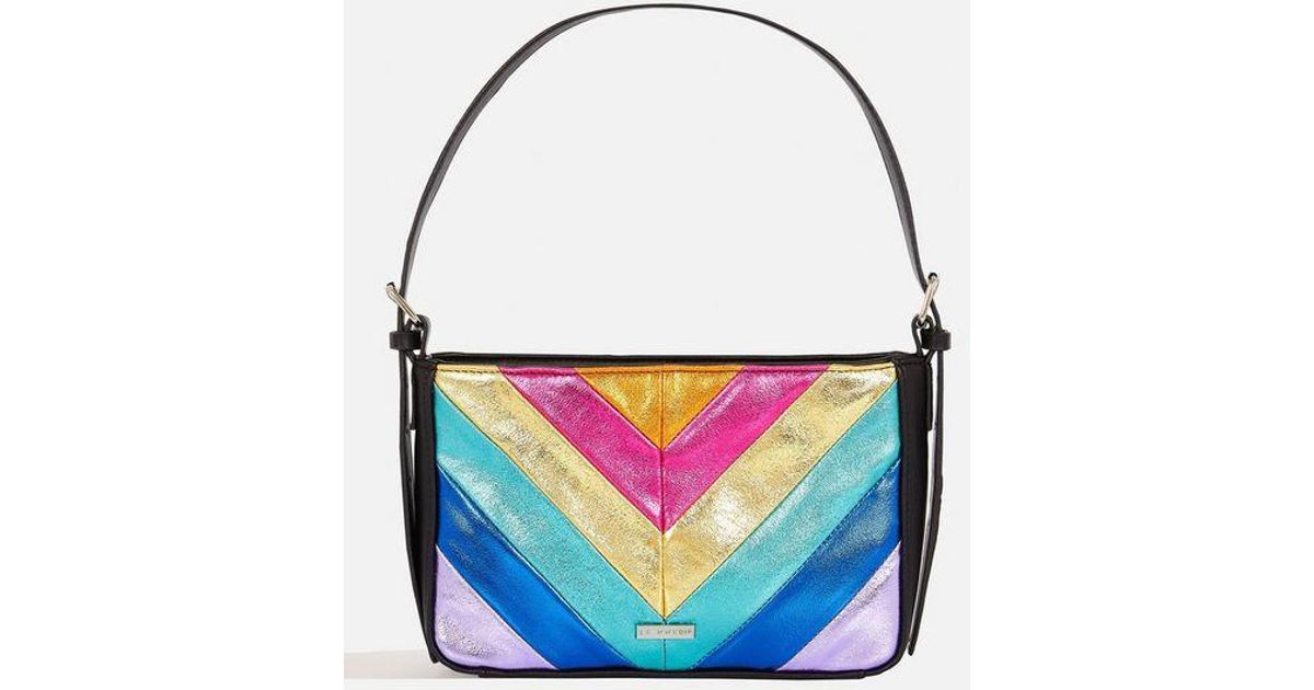 Skinnydip London Blue Veronica Rainbow Shoulder Bag By