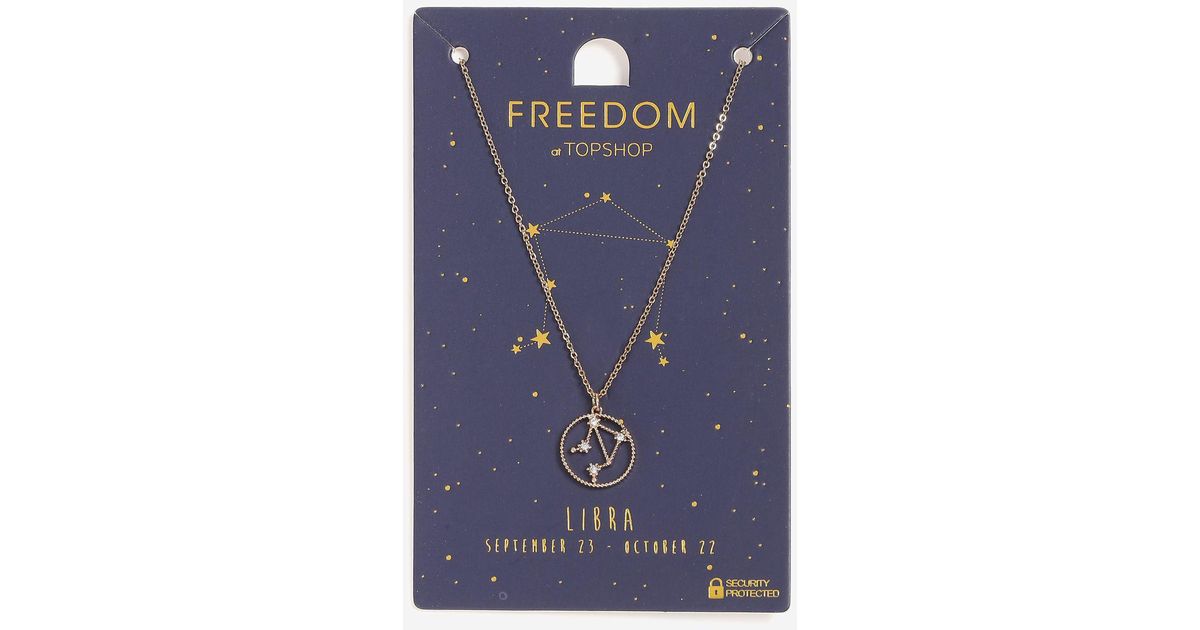 libra necklace topshop