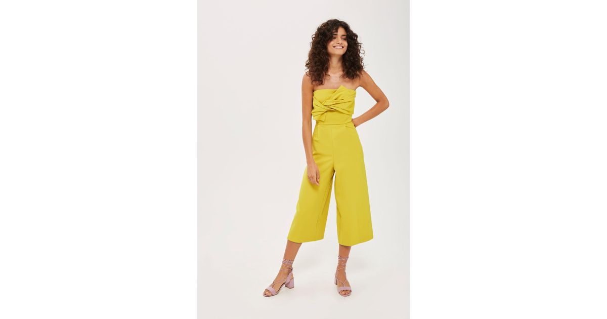 topshop yellow bandeau