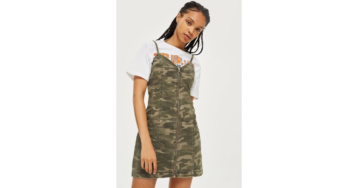 camo denim dress
