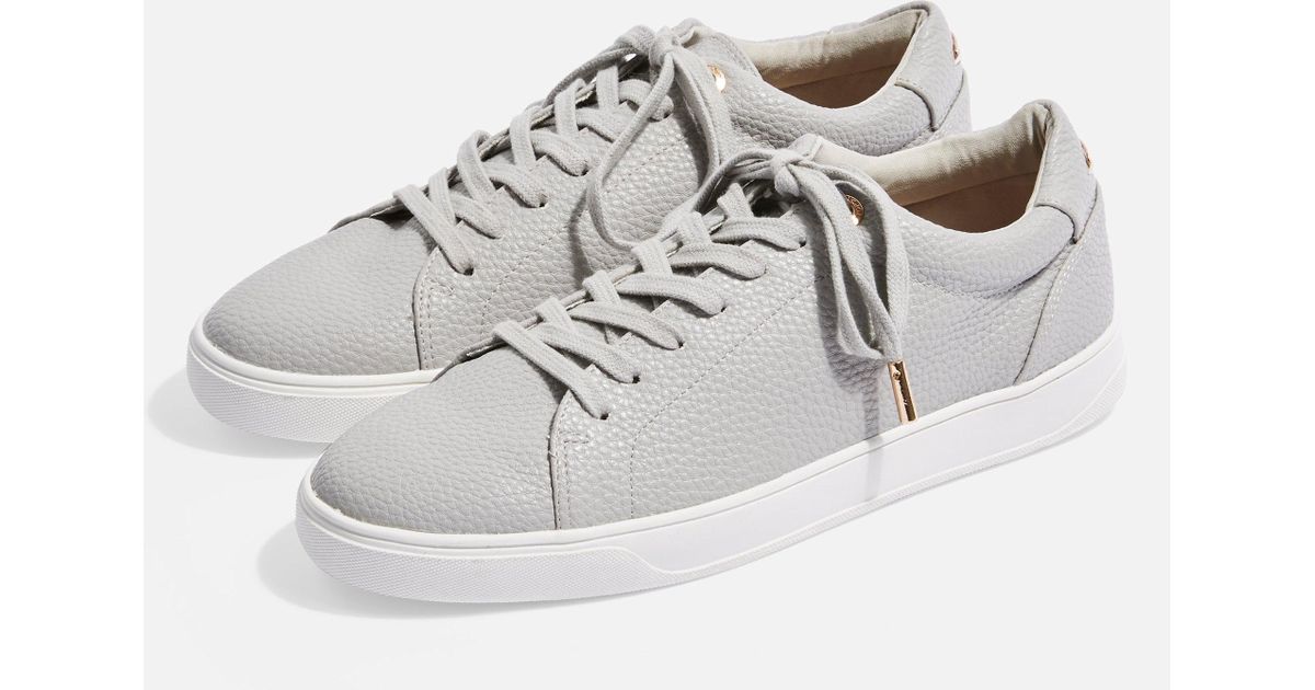 topshop curly lace up trainers