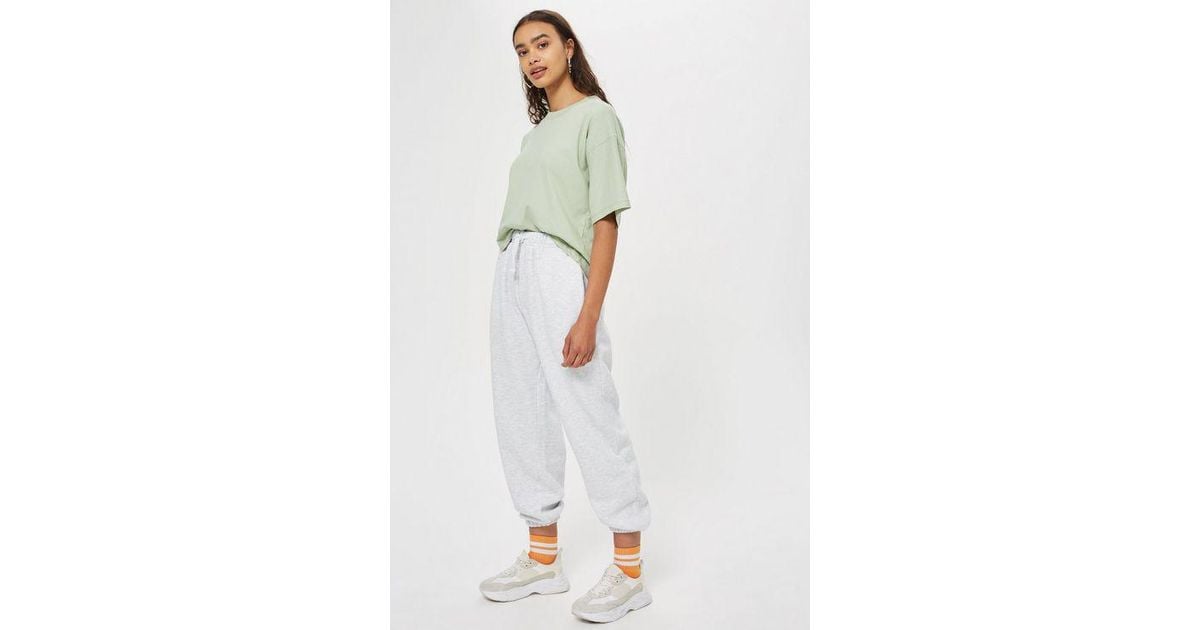 grey joggers topshop