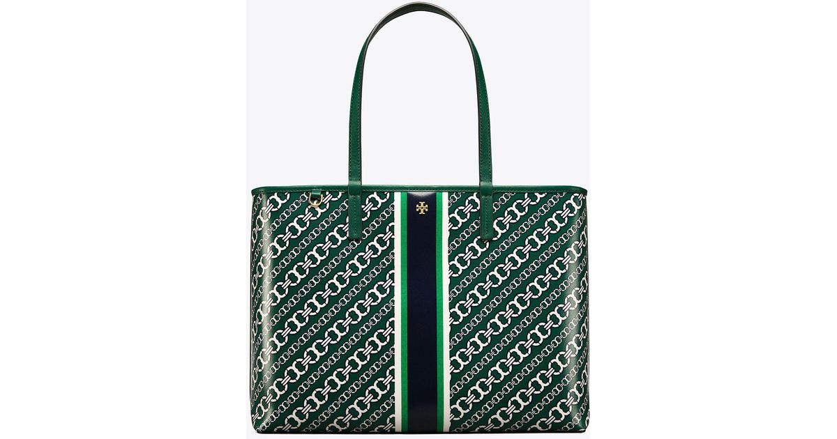Tory burch gemini link tote green hotsell