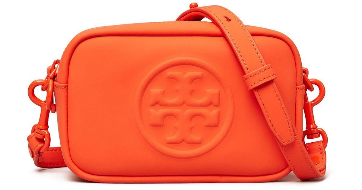 Tory Burch Perry Bombe Matte Mini Bag in Orange | Lyst Canada