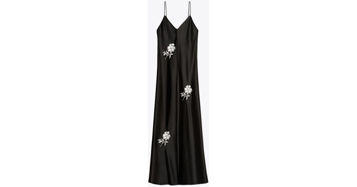 tory burch black and white dress