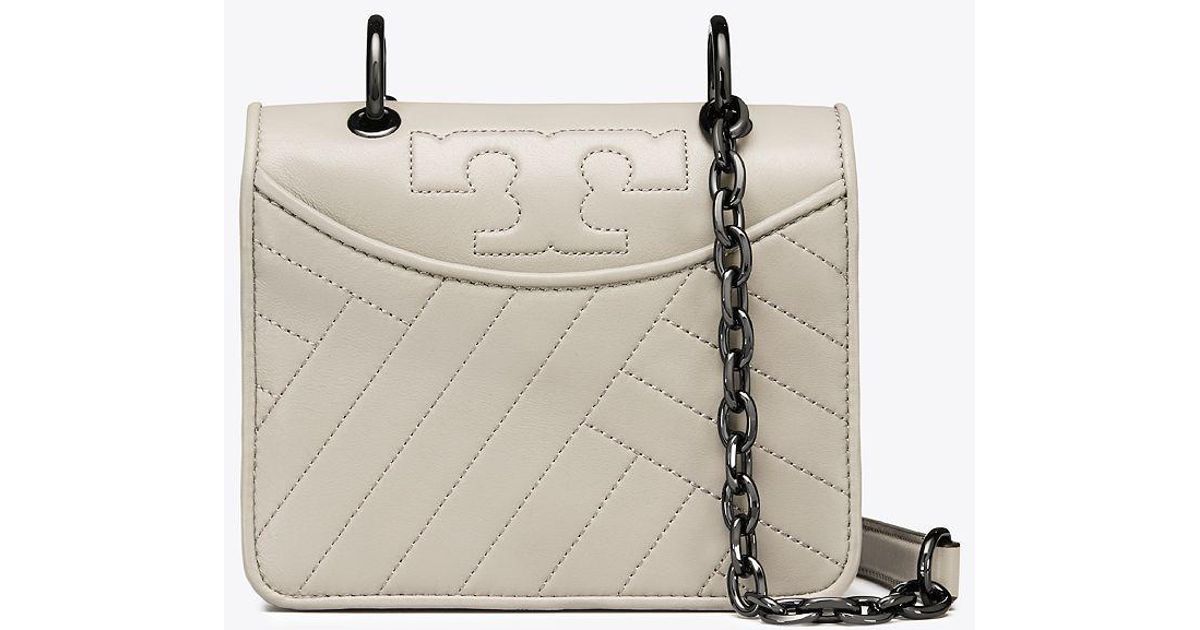 alexa topstitched leather shoulder bag