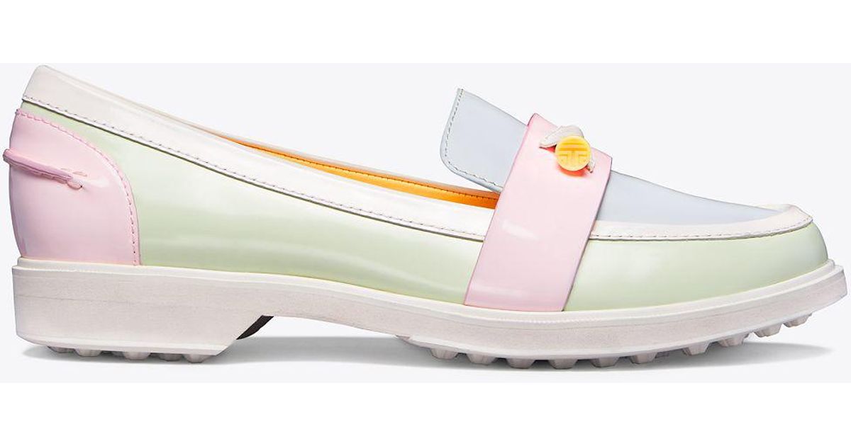 tory burch golf loafers