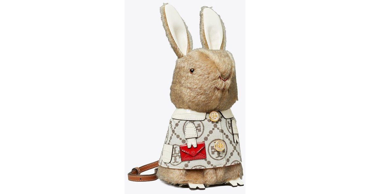 Tory Burch Mini Reva The Rabbit Bag in White | Lyst