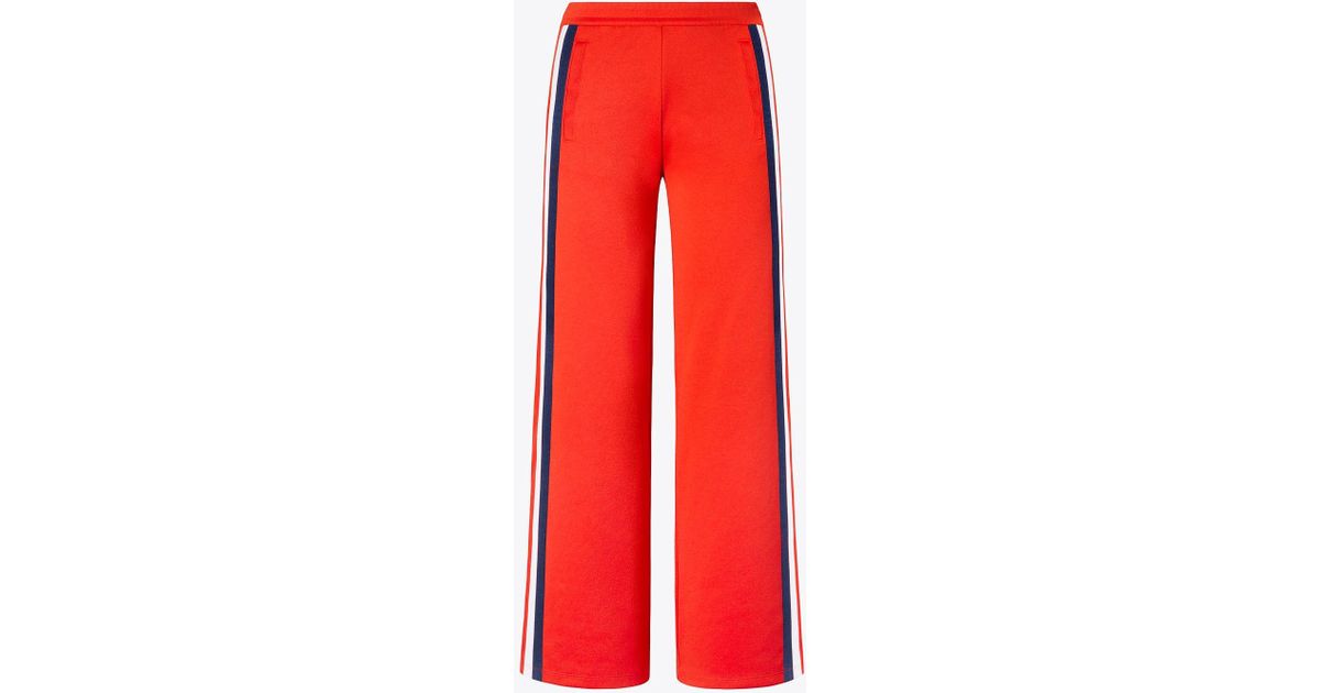tory sport wide leg track pants