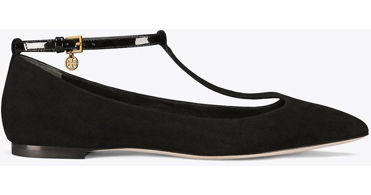 tory burch t strap flats