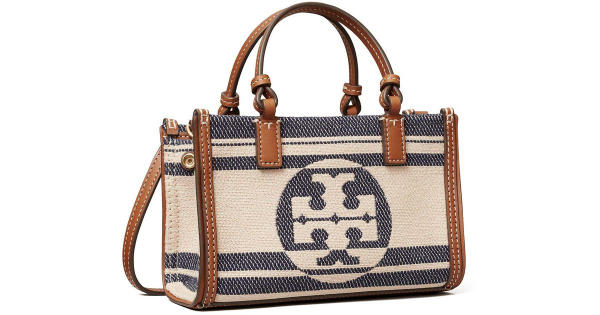 ella jacquard stripe tote bag