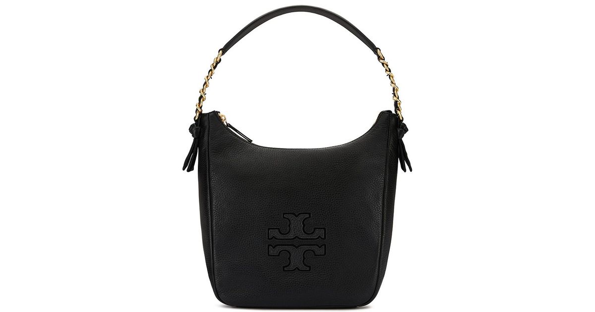 Tory Burch Harper Zip Hobo in Black Lyst