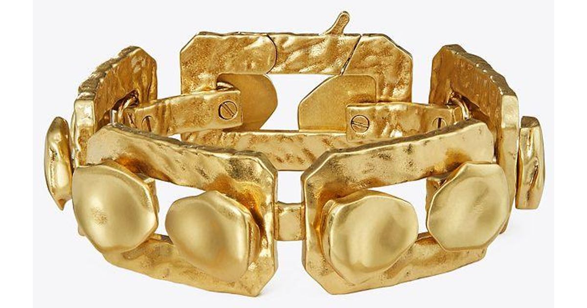 Tory Burch Brutalist Link Bracelet in White Lyst