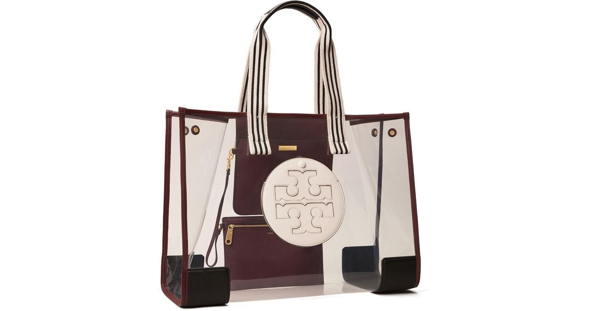 Tory burch ella discount clear mini tote