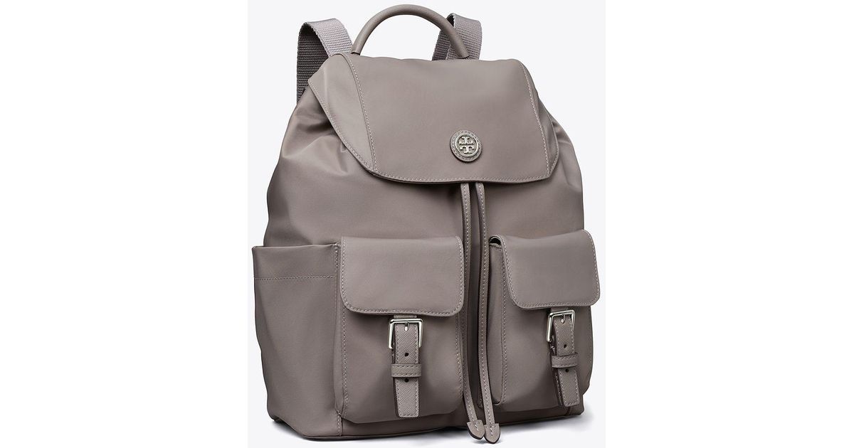 Nylon shop flap backpack