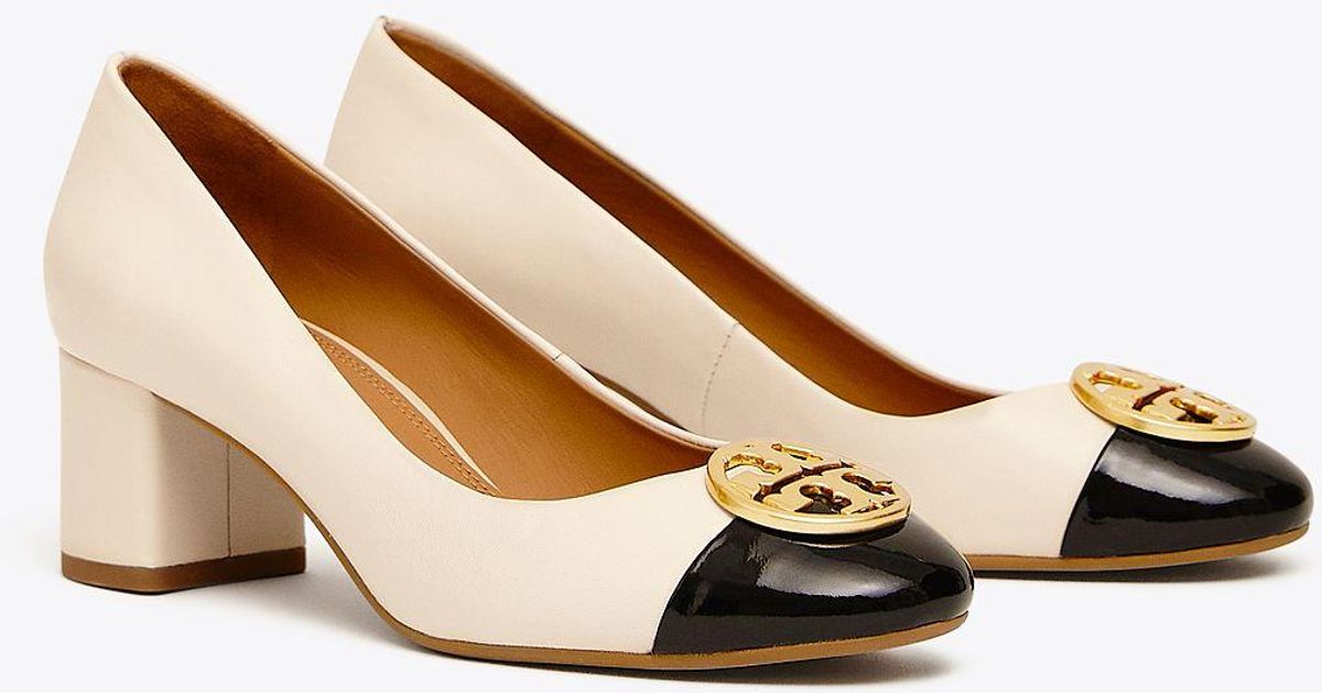 新作★Tory Burch Chelsea Cap-Toe Pump ヒール高さ50MM Tory Burch Chelsea 50mm Soft Nappa Leather Pump Shoes | eBay