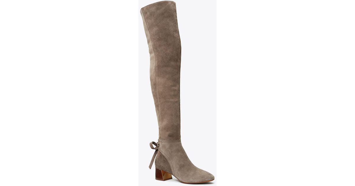 tory burch suede over the knee boots