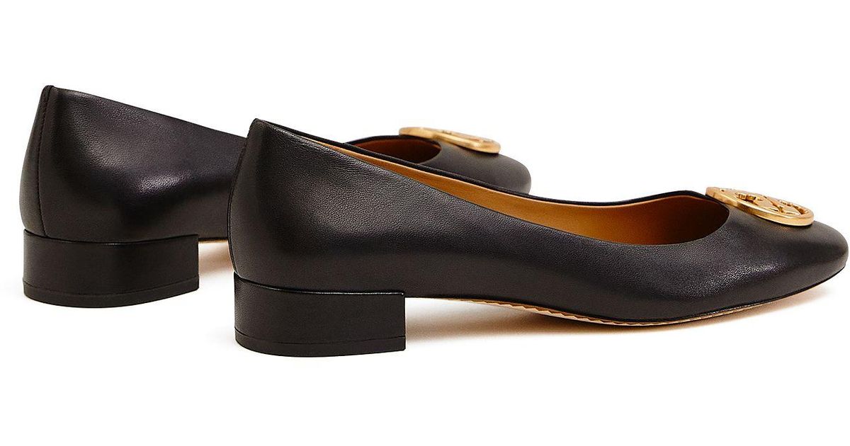 tory burch heeled ballet flat