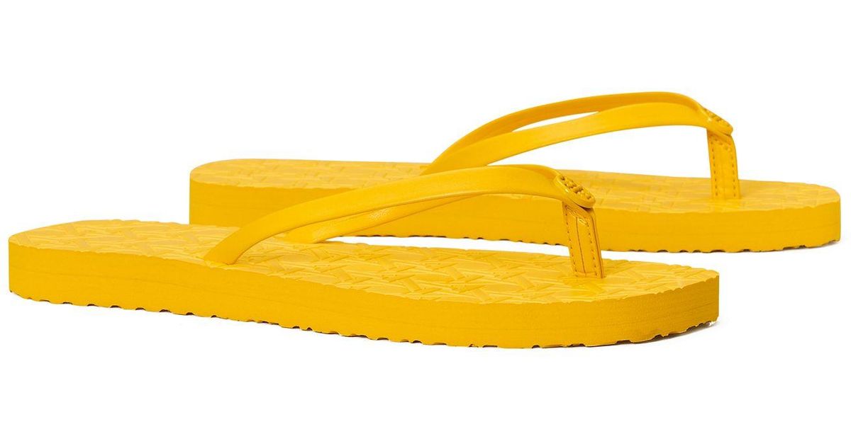 tory burch basket weave flip flops
