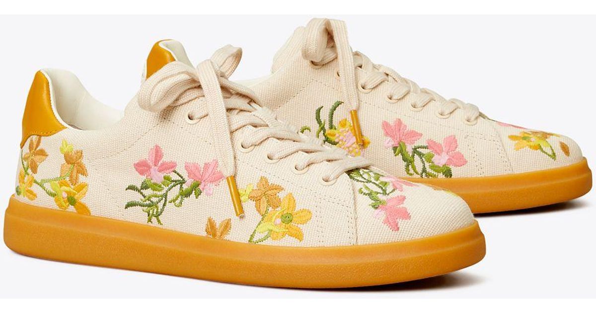 Tory burch store floral sneakers