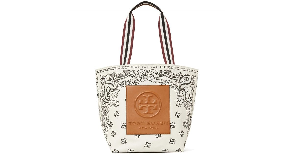 Tory Burch Gracie Reversible Printed Canvas Tote Bag | Lyst Canada