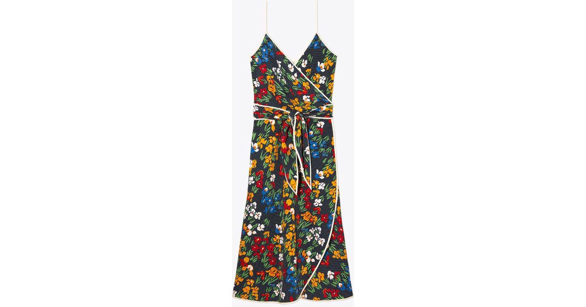 tory burch floral grotto wrap dress