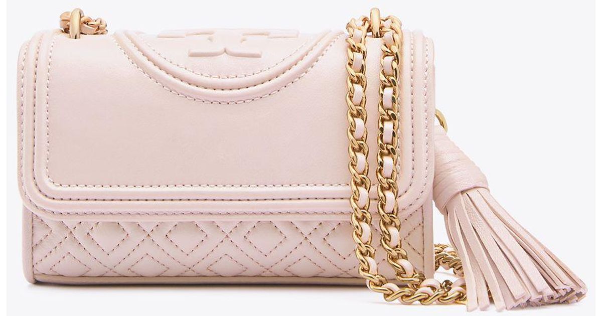 tory burch micro fleming crossbody