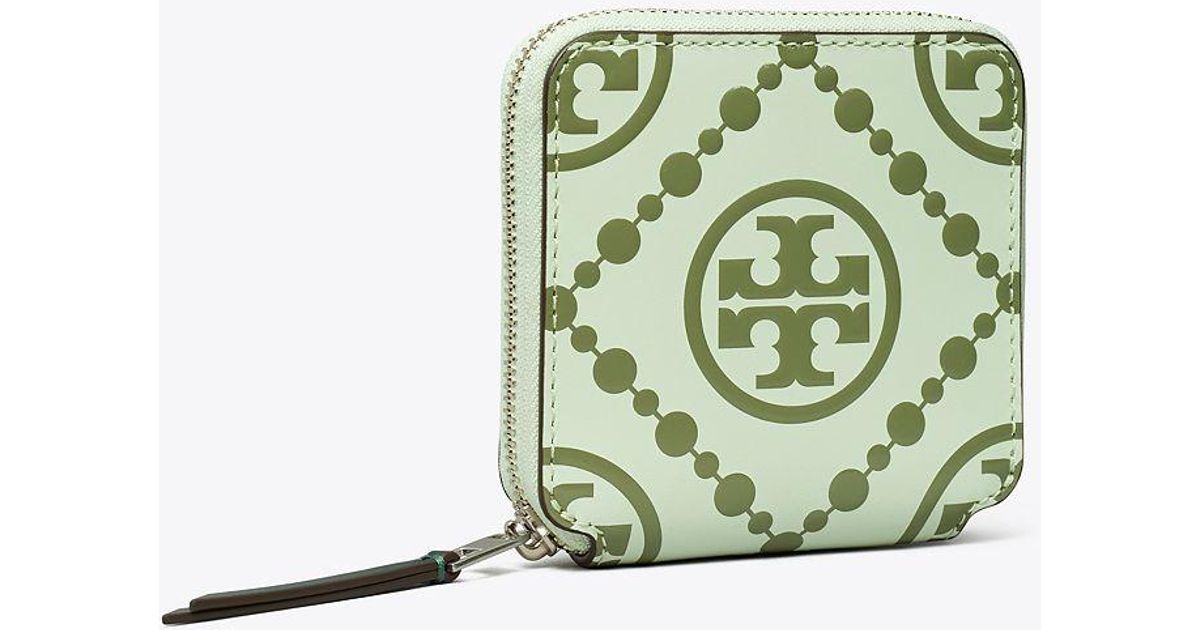 Tory Burch Leather T Monogram Contrast Embossed Bifold Wallet Lyst