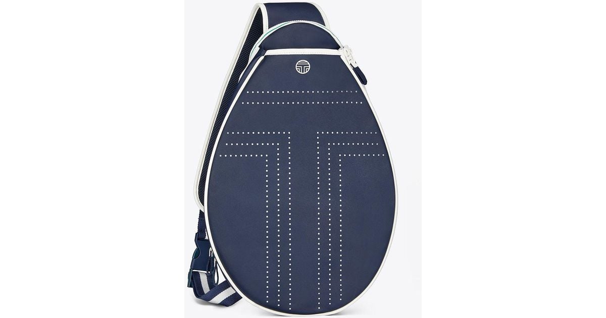 Tory Sport Perforated t Tennis Sling Backpack in Blue Lyst