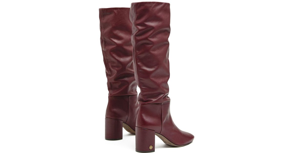 Tory Burch Leather Brooke Slouchy Boots 