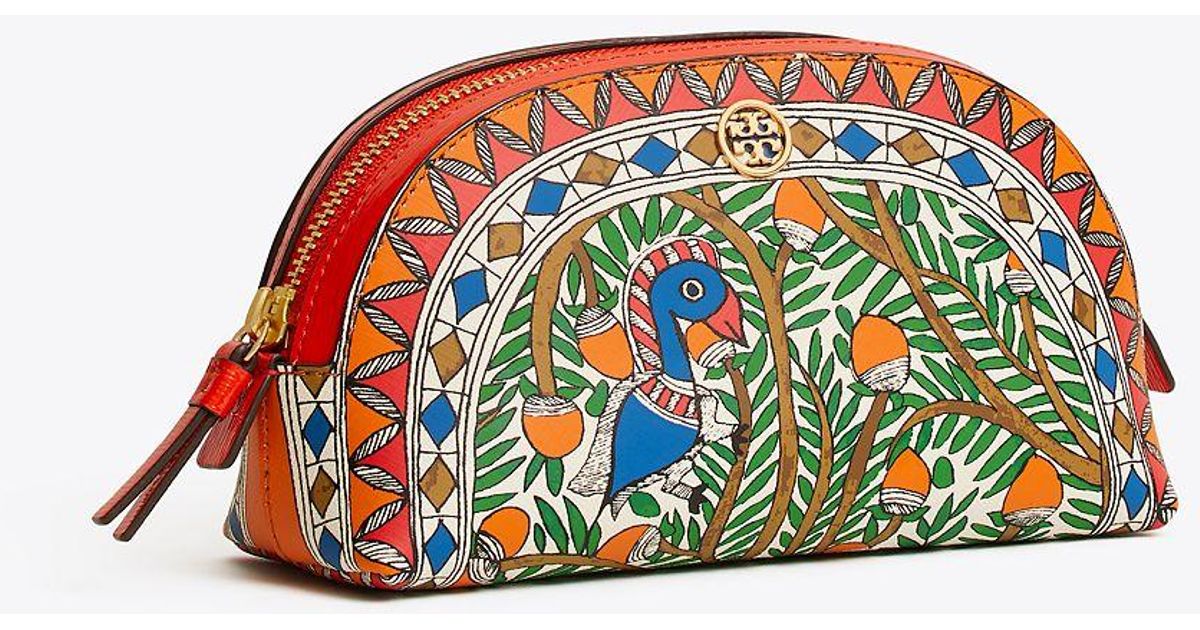 Tory Burch Leather Robinson Printed - Printed Makeup Pouch Tory Burch Leather Robinson Printed - Printed Makeup Pouch