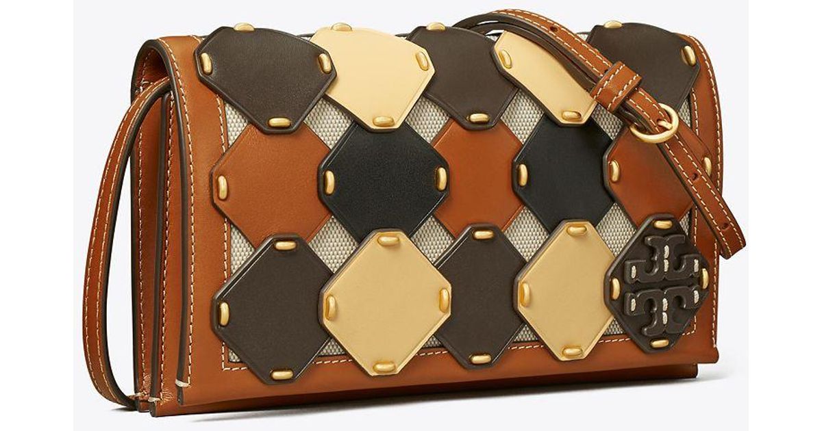 Tory Burch Mcgraw Die Cut Wallet Crossbody in Natural Lyst Canada