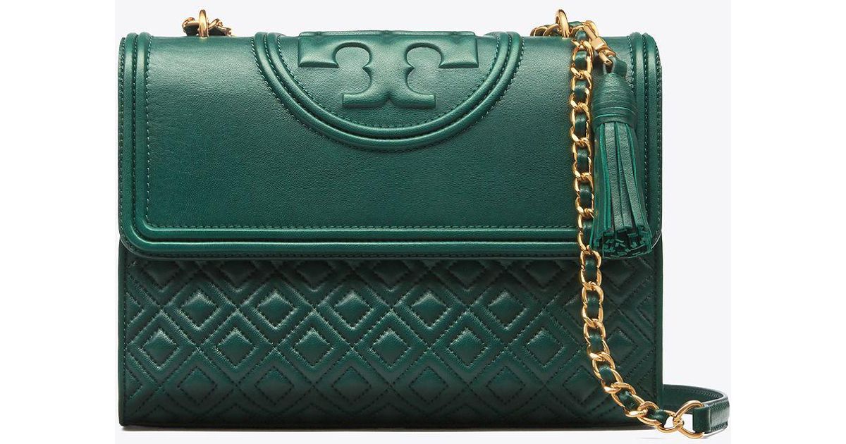 tory burch tote green