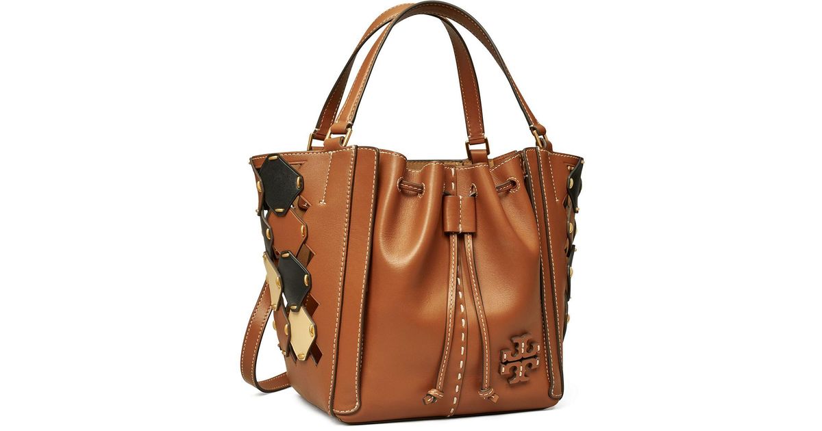Tory Burch Leather Mcgraw Die Cut Dragonfly in Brown Lyst Canada