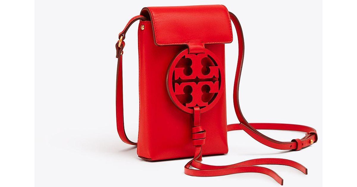 Tory Burch Miller Phone Crossbody Phone Pouch in Red Lyst