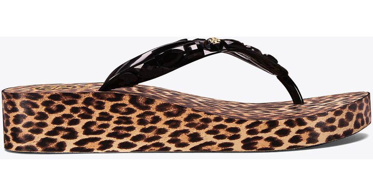 jeweled wedge flip flops