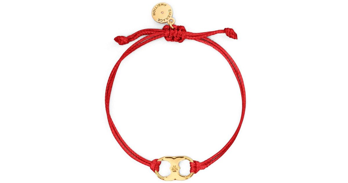 Tory Burch Embrace Ambition Bracelet in Red Lyst