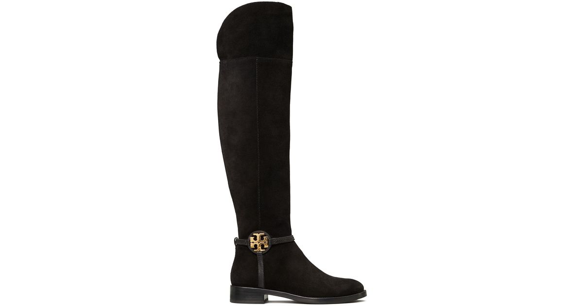 Tory Burch Leather Women's Miller Over - The - Knee Boots in Black - Lyst