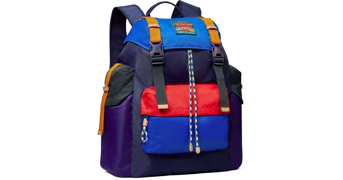 【TORY SPORT】アプリーケイドゥ recycled ripstop backpack Tory Sport Tory Burch Ripstop Backpack in Blue | Lyst