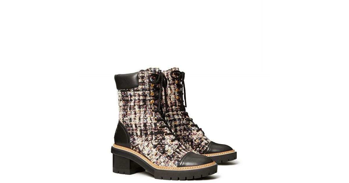 Tory burch miller shop riding boot tweed