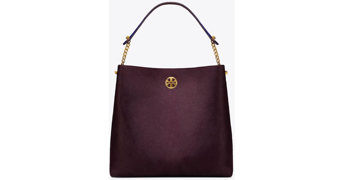 tory burch calf hair handbag