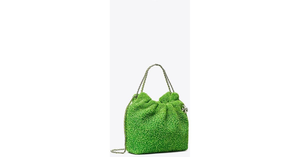 Tory Burch Tb X Bonbon Mini Fleming Embellished Hobo Bag in