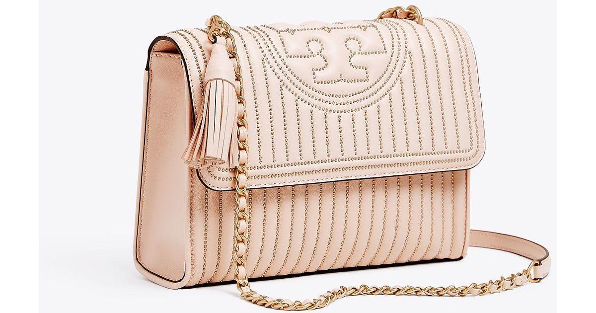 tory burch fleming stud convertible shoulder bag