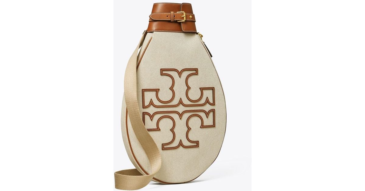 Tory Burch Neutral Logo Tennis Racquet Case in White Lyst