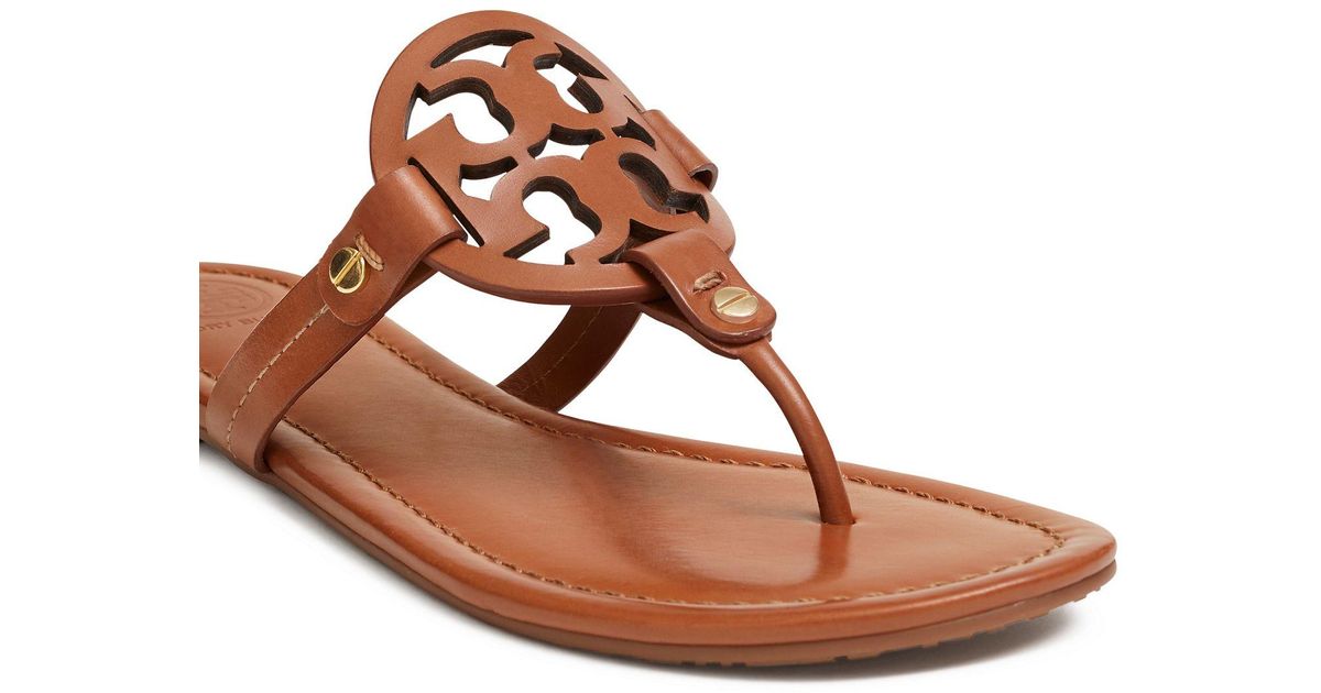 Tory Burch Miller Sandals, Leather in Tan (Brown) - Lyst