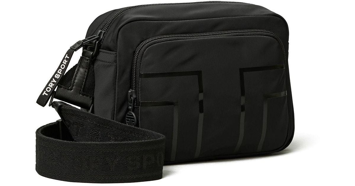 Tory Sport Nylon Graphict Cargo Crossbody in Black Lyst