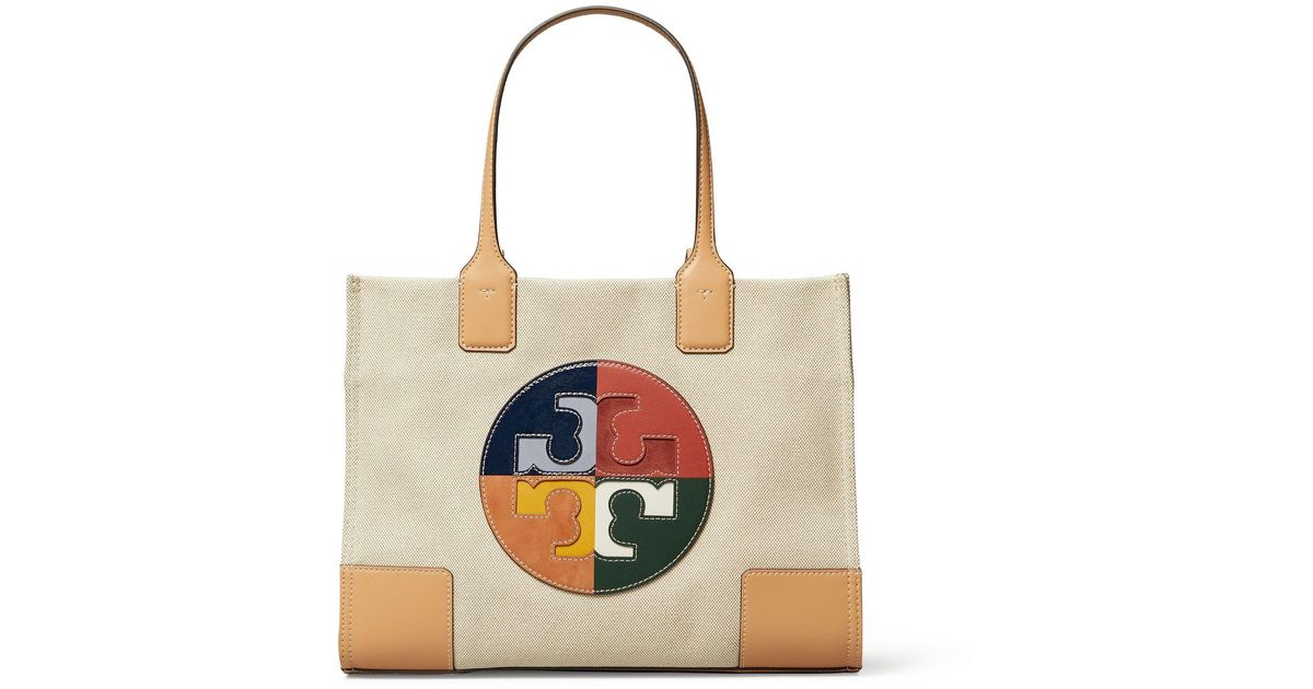 Tory burch ella color block mini tote top