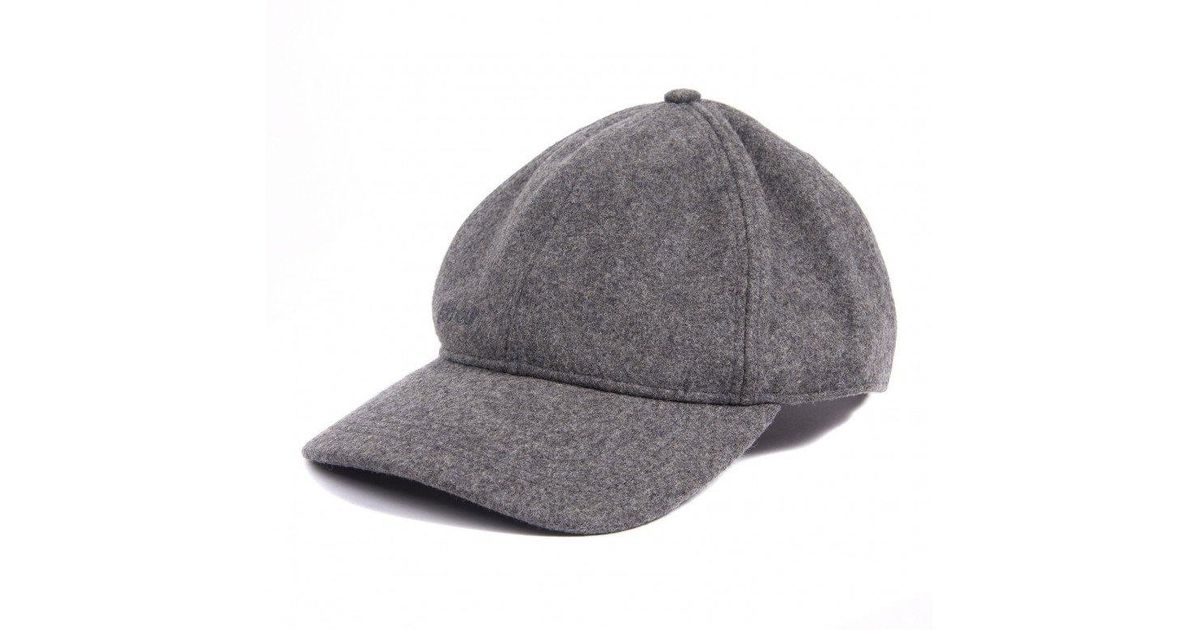 barbour grey hat